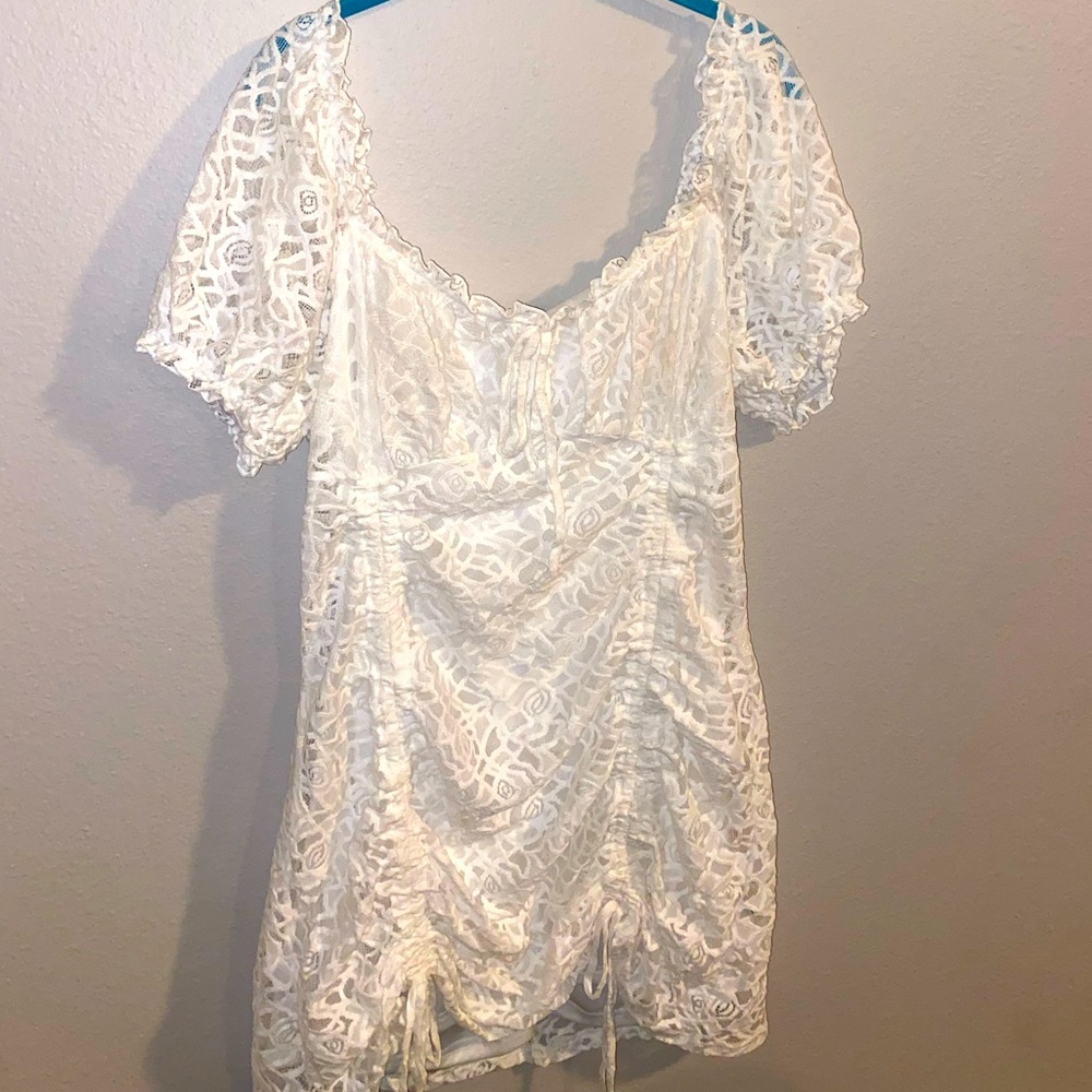 Asos White Lace Dress
